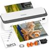 OidoZac Termolaminatrice per formato A4 plastificatrice A4 11 in 1 con 36 pellicole di laminazione, plastificatrice a freddo a caldo, 3 testine di taglio e trimmer integrato per scuola, casa e ufficio