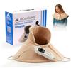 Mobiclinic, Termoforo cervicale e spalle, Cuscino termico, Marchio europeo, 3 livelli di temperatura, Spegnimento automatico, Lavabile, Antisurriscaldamento, Max.30º, 62x60, Beige