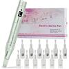 TBPHP M1 Derma Penna Elettrico a 7 marce wireless con Schermo LCD Incl. 12 pezzi Cartucce (Blateado)