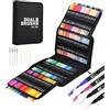 Wexeva Dual Brush Pen - Set di 120 pennarelli acquerellabili con due punte per colorare, disegnare, bullet journal e forniture scolastiche