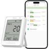 SONOFF Monitoraggio intelligente della qualità dell'aria, PM2.5, rilevatore PM10, temperatura e umidità, display in tempo reale e allarme