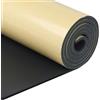 SDLDEER Schiuma autoadesiva, lastra di schiuma in neoprene autoadesiva 300mm(L)x3mm(S)x1,5m(Lu) multifunzionale tappetino isolante rotolo di schiuma ammortizzazione isolamento acustico isolamento