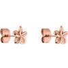 Purelei® Plumeria Orecchini - design floreale a fiori, impermeabile - acciaio inossidabile, placcato oro 14K, placcato oro rosa 18K o argento, Normal, Acciaio inossidabile, Abalone