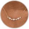 HANLI Collana da donna placcata in oro 14 carati, con ciondolo delicato con corno di David, stella di David, farfalla, sole, loto, pallavolo, baseball, stivali da cowboy, collana con ciondolo per