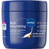NIVEA Crema corpo nutriente con triplo effetto idratante, acido ialuronico, olio di mandorle, siero nutriente, idratazione 72h, 400 ml