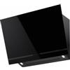 Faber TRUE BLACK F80 - 330.0697.027 Cappa a Parete Verticale Inclinata 80 cm Finitura Vetro Nero Gloss