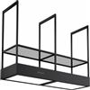 Faber T-SHELF EVOLUTION BK MATT KL F160 - 335.0727.000 Cappa ad Isola sospesa con mensola 156 x 48 cm filtrante con tecnologia K-Link finitura Nero opaco