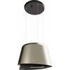 Faber BELLE GOLD/WARM DG MATT KL- 345.0541.066 Cappa ad Isola sospesa con cavi 70 cm filtrante con tecnologia K-Link finitura Gold e Grigio scuro caldo opaco