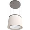 Faber CÈLINE PLUS WW/CG MATT KL - 345.0541.064 Cappa ad Isola sospesa con cavi 60 cm filtrante con tecnologia K-Link e sistema Up & Down finitura Bianco caldo e Grigio country opaco
