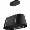 Faber BEAT XL BK MATT F80 - 345.0698.955 Cappa ad Isola sospesa con cavi 80 x 43 cm filtrante finitura Nero opaco