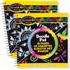 Melissa & Doug Fogli da Grattare Scratch Art - Blocco Disegno, Carta Magica da Grattare, Libro Artistico, attività Creativa, Regalo per Bambini e Bambine, 4+ Anni - Certificati FSC (Confezione da 2)