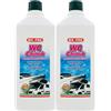 FEI FAN 2x Disgregante Per Sostanze Organiche WC CHIMIK, Odor Stop. Pulisce a Fondo Ed Elimina i Cattivi Odori 1000ml