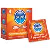 Skins Sexual Health Confezione da 4 preservativi ultra sottili