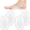 Apojgitn 4 cuscinetti per tallone, cuscinetti per tallone, in gel di silicone, per scarpe trasparenti, solette per scarpe, rialzo, cuscino per il comfort, soletta per scarpe, diverse donne e uomini