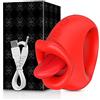 NURCIX Vibratore Giocattoli del sesso della lingua Masturbatore Vibratore del clitoride Capezzolo che lecca Vibratore della lingua Giocattolo del sesso erotico Per Donna