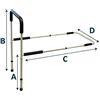 Intermed Sponda letto singola con gambe regolabili