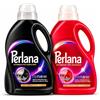 Perlana Detersivo Colorati + Scuri e Neri (2 confezioni da 28 lavaggi), Detersivo lavatrice liquido per tutti i capi colorati, Detersivo colorati per pulizia delicata e colori e fibre rinnovati