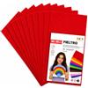 Sidi Global Market SIDI Feltro Rosso Vivo 5 Fogli 40x30 Tessuto Hobbistica DIY