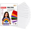 Sidi Global Market SIDI Feltro Bianco 10 Fogli 20x15 Tessuto Hobbistica DIY
