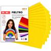 Sidi Global Market SIDI Feltro Giallo Vivo 40 Fogli 20x30 Tessuto Hobbistica DIY