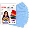 Sidi Global Market SIDI Feltro Blu 10 Fogli 20x15 Tessuto Hobbistica DIY