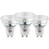 Eglo Set da 3 lampadine LED riflettore GU10, classe energetica A, risparmio | energetico, 2,5 W, 450 lumen, bianco caldo, 2700 kelvin, diametro di 5 cm