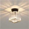 Goeco Plafoniera Soffitto Moderna, E27 Lampade da Soffitto di Cristallo