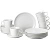 Thomas Cucina Bianca, set da 18 pezzi, piatti da colazione, tazze e piattini combinati, lavabili in lavastoviglie e microonde, design semplice, estetico e funzionale