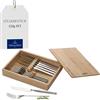 Villeroy & Boch NewWave Posate da Bistecca, 12 Pezzi, Acciaio Inossidabile, Grigio (Argento)