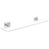 GROHE QUICKFIX Start Cube, Mensola Portaoggetti in vetro, Installazione a vite o con colla, 530mm, Cromo, 41109000