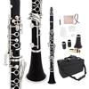 WUQIMUSC Chiavi professionali per clarinetto in legno di ebanite nichelato, con canna e accessori per ance dal suono piacevole, custodia resistente (akey-clarinetto)
