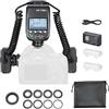 GODOX MF-T76N TTL Dual Head Flash Macro Flash 2.4G Wireless GN22.4, Numero di Flash 550 Flash 1,2s Tempo di Ricarica Flash con Anello di Montaggio, Diffusore per Fotocamera Nikon, Insetti, Cibo