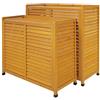 COFFRE CLIM COPRI CONDIZIONATORE in Legno Naturale PIVERT Colore Miele (Medium) - Marca Francese : COFFRE CLIM Copertura per aria condizionata esterna