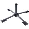 Spetebo Supporto per ombrellone per lastre da marciapiede, 40 x 40 cm, supporto in metallo | Supporto per ombrellone con diametro di 35/38/44 mm