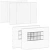 VONROC Set di Pareti Laterali per Gazebo - 4 Pezzi, 2 con Finestre, 2 Chiuse con Cerniera, Tessuto Oxford 420D, Impermeabile, Protezione UV 50+, Bianco - Ideale per Feste e Mercati