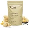 BAM Preparato per Cioccolata - Calda Cioccolata Solubile Cremosa in Polvere, con Dosatore - 220g, 7 Porzioni (Cioccolato bianco)