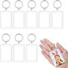 JeoPoom portachiavo Portafoto in Plastica per Casa, Acquisto 8 Portachiavi Acrilici Trasparenti