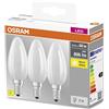 OSRAM LED-Lampe, a Candela, E14, 5.5 Watt, Bianco, Bianco Caldo, 2700 Kelvin, 3-Pack