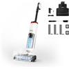Polti Rollysteam WD50C Cordless, Lavapavimenti con Funzione Vapore e Aspirapolvere, 450 W, Pulizia Completa in un solo Passaggio, Senza Filo, Auto Pulizia, Bianco
