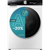 Hisense WF7S1247BW Lavatrice a Carica Frontale 12 Kg, Classe A-20%, 1400 rpm, 20 Programmi, Super Lavaggio AI, Autodose, Connectivity, Vapore, Display Touch, Programma Rapido, Child lock