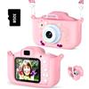 ASTGMI Macchina Fotografica Bambini, 12MP Mini Ricaricabile Fotocamera Digitale Bambina Videocamera Regalo per Ragazze Ragazzi 3-10 Anni, con Scheda 32 GB, Regali Giocattolo di Natale & Compleanno