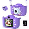 ASTGMI Macchina Fotografica Bambini, 12MP Mini Ricaricabile Fotocamera Digitale Bambina Videocamera Regalo per Ragazze Ragazzi 3-10 Anni, con Scheda 32 GB, Regali Giocattolo di Natale & Compleanno