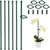 Bamworld Pali per Piante da 30 cm, Lunghezza Regolabile, 20 Bastoncini di Supporto per Piante Verdi, per Piante da Interno ed Esterno, Fiori Rampicanti