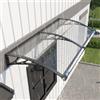 GUANSU-CN 200x80cm Pensilina Tettoia per Esterno in Policarbonato con Protezione UV