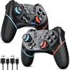 Sefitopher Set di 2 controller 2026 Controller Switch migliorato Nintendo Switch Controller per Switch/Switch OLED/Switch Lite, Switch Pro Controller con Double Shock, giroscopio a 6 assi e funzione Turbo