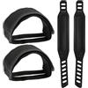 YSJCHEBS 1 Paio Di Cinghie Per Pedali E 2 Pezzi Di Cinghie Per Piedi Per Bicicletta, Cinghie Regolabili In Nylon, Accessori Per Mountain Bike, Da Strada E Città
