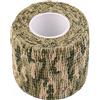 SagaSave 1 PZ Camouflage Stealth Nastro Autoadesivo Non Tessuto Camo Nastro Tessuto Della Macchina Fotografica Stretch Wrap Woodland Caccia Camo Fucile Wrap per Pistole