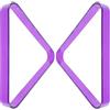 SWOOMEY Triangolo Biliardo Porpora 2 Pezzi PC per Tavolo da Gioco