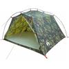 QJBSAVVA Tenda da Campeggio a Tunnel Mimetica 4 Persone 244x213x135 cm