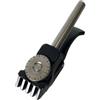 Baoblaze Morsetto per Racchetta da Tennis Morsetto Base Pinza Corde Testa a 5 Denti Compatibile con Tavola Girevole Perno 12 Mm Telaio in Acciaio E Alluminio Adatto per Banco Incordatura Negozio
